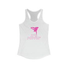 Load image into Gallery viewer, Women&#39;s Ideal Pink on Pink &quot;Poppin&#39;&quot; Racerback Tank
