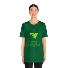 Load image into Gallery viewer, Unisex Poppin&#39; Green on Green Jersey Short Sleeve Tee
