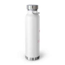 Load image into Gallery viewer, Copper Vacuum Pink on Pink &quot;Poppin&#39;&quot; Insulated Bottle, 22oz
