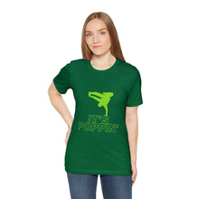 Load image into Gallery viewer, Unisex Poppin&#39; Green on Green Jersey Short Sleeve Tee
