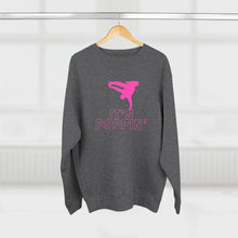 Load image into Gallery viewer, Unisex Crewneck Pink on Pink &quot;Poppin&#39;&quot; Sweatshirt
