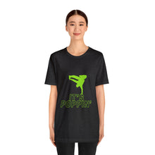 Load image into Gallery viewer, Unisex Poppin&#39; Green on Green Jersey Short Sleeve Tee
