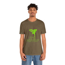 Load image into Gallery viewer, Unisex Poppin&#39; Green on Green Jersey Short Sleeve Tee
