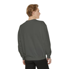 Load image into Gallery viewer, Unisex Green on Green Poppin&#39; Garment-Dyed Sweatshirt
