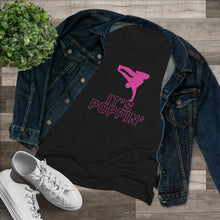 Load image into Gallery viewer, Women&#39;s Pink on Pink &quot;Poppin&#39;&quot; Triblend Tee
