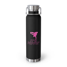 Load image into Gallery viewer, Copper Vacuum Pink on Pink &quot;Poppin&#39;&quot; Insulated Bottle, 22oz
