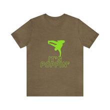 Load image into Gallery viewer, Unisex Poppin&#39; Green on Green Jersey Short Sleeve Tee
