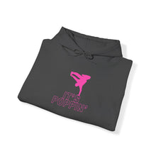 Load image into Gallery viewer, Unisex Heavy Pink on Pink &quot;Poppin&#39;&quot; Blend™ Hooded Sweatshirt
