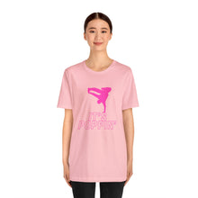 Load image into Gallery viewer, Unisex Jersey Pink on Pink &quot;Poppin&#39;&quot; Short Sleeve Tee
