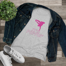 Load image into Gallery viewer, Women&#39;s Pink on Pink &quot;Poppin&#39;&quot; Triblend Tee
