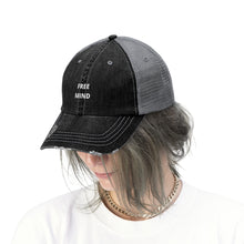 Load image into Gallery viewer, Unisex &quot;Free Mind&quot; Trucker Hat
