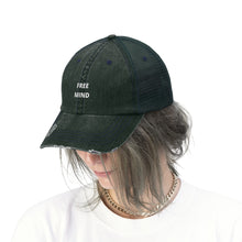 Load image into Gallery viewer, Unisex &quot;Free Mind&quot; Trucker Hat
