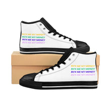 Load image into Gallery viewer, Women&#39;s High-top &quot;Run Me My Money&quot; Sneakers
